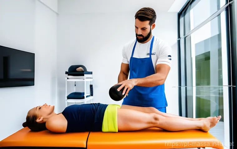 스포츠마사지사 교육 과정의 현실 - **"A focused male or female sports massage student in a brightly lit classroom at a professional tra...